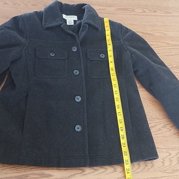 𝅺J Crew wool blend coat sz Small - Picture 6 of 8